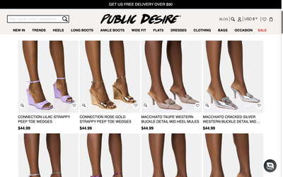 Public Desire website screenshot