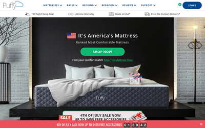 Puffy website screenshot