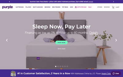 Purple website screenshot