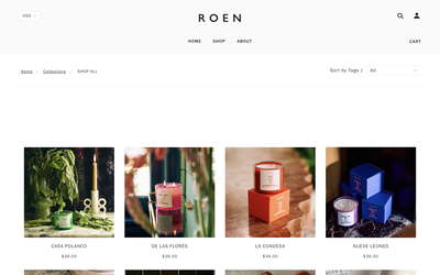 R O E N website screenshot