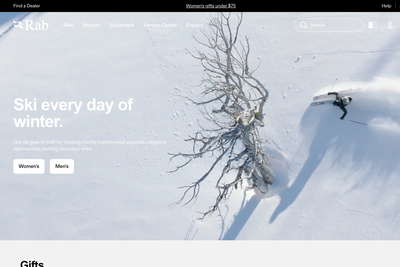 Rab website screenshot