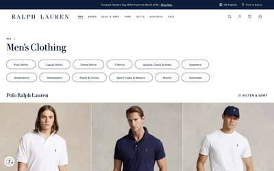 Ralph Lauren website screenshot