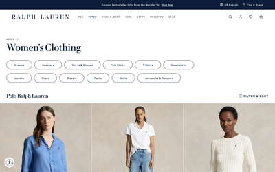 Ralph Lauren website screenshot