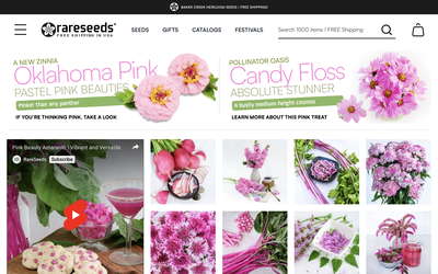 https://www.rareseeds.com/ website screenshot