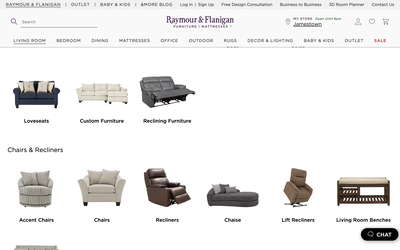Raymour & Flanigan website screenshot