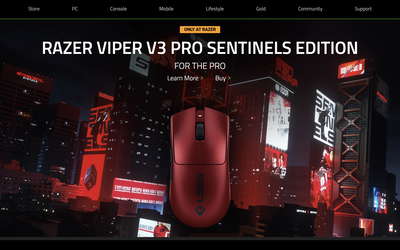 Razer website screenshot