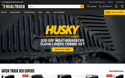 RealTruck website screenshot