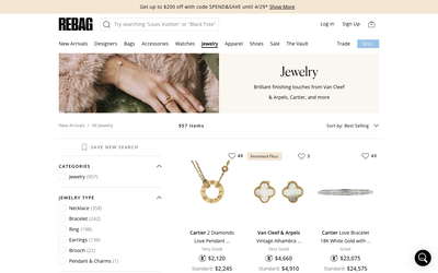 Rebag website screenshot