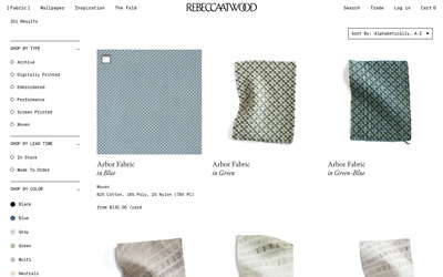 Rebecca Atwood Designs website screenshot