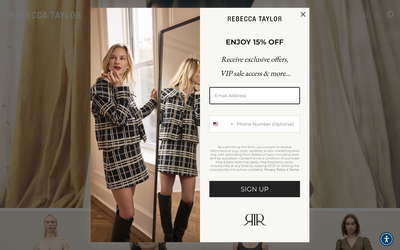 Rebecca Taylor website screenshot