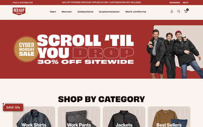 Red Kap website screenshot