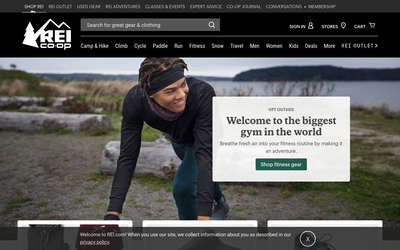 REI website screenshot