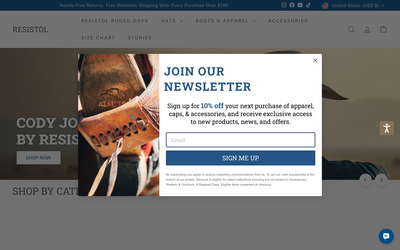 Resistol website screenshot