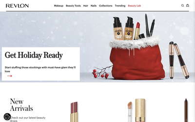 Revlon website screenshot