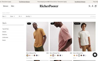 Richer Poorer website screenshot
