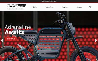 Ride1Up website screenshot