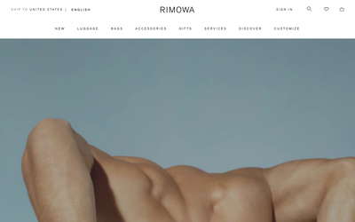 RIMOWA website screenshot