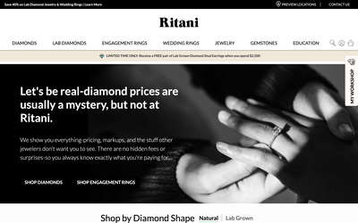 Ritani website screenshot