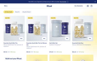 Ritual website screenshot