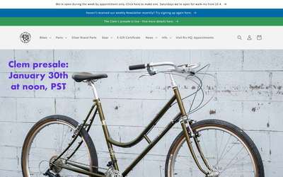 Rivendell Bicycle Works website screenshot