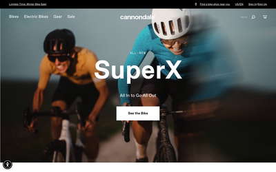 Road, Mountain, Kids, Electric Bikes website screenshot