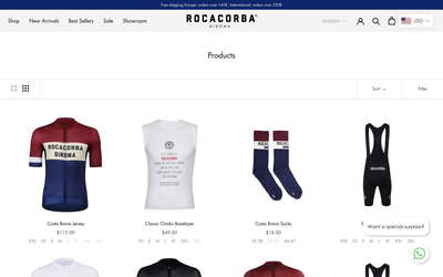 Rocacorba Clothing Girona website screenshot