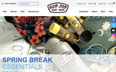 Ron Jon Surf Shop website screenshot
