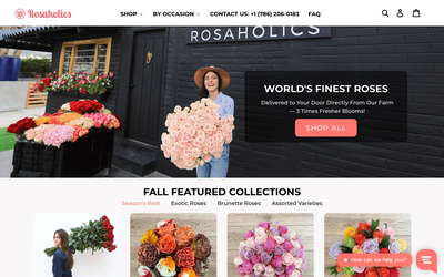 Rosaholics website screenshot