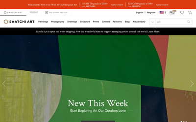 Saatchi Art website screenshot