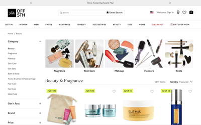 Saks Off 5th website screenshot