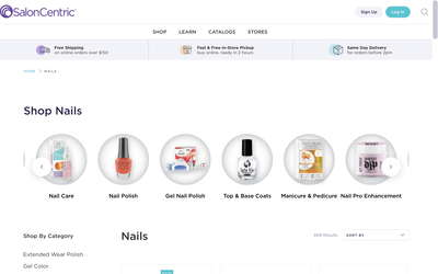SalonCentric website screenshot