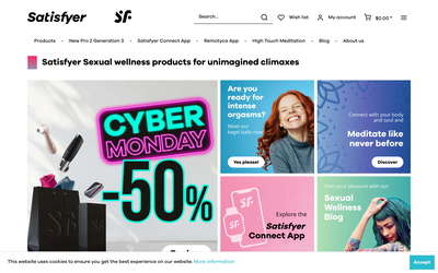 Satisfyer website screenshot