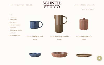 Schneid Studio website screenshot