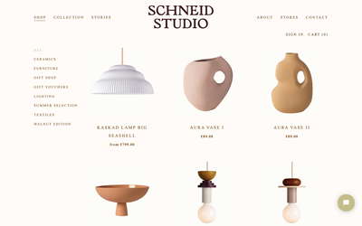 Schneid Studio website screenshot