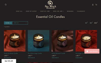 Sea Witch Botanicals website screenshot
