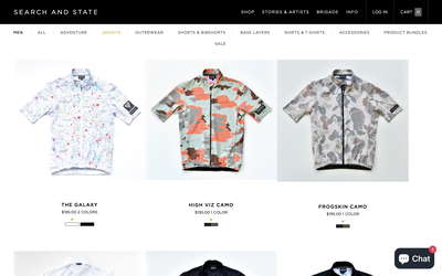 Search and State website screenshot