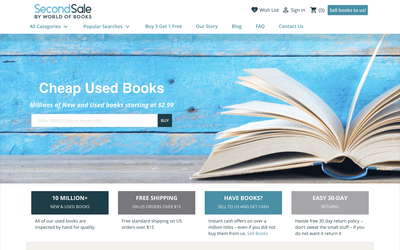 SecondSale.com website screenshot