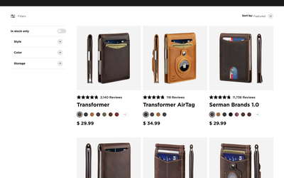 SERMAN BRANDS website screenshot
