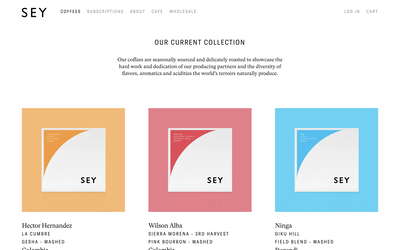 SEY Coffee website screenshot