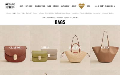 Sezane website screenshot