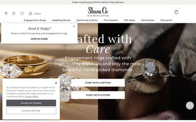 Shane Co. website screenshot