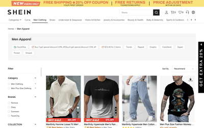 SHEIN website screenshot