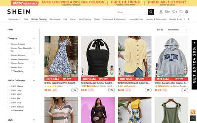 SHEIN website screenshot