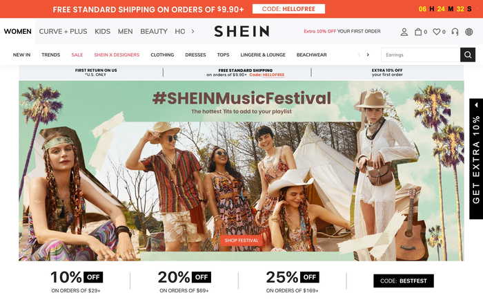 SHEIN screenshot