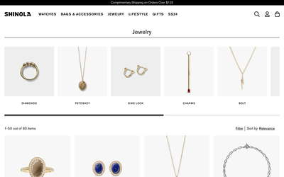 Shinola website screenshot