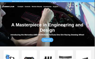Sim-Lab website screenshot