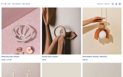 SIN website screenshot