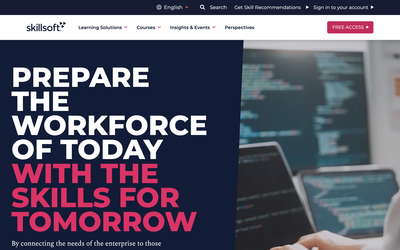 Skillsoft website screenshot