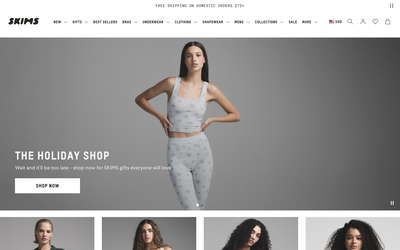 SKIMS website screenshot