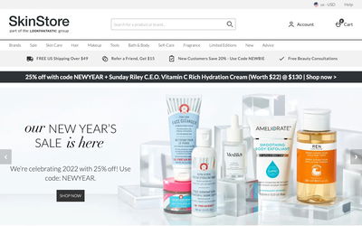 SkinStore on Shomp
